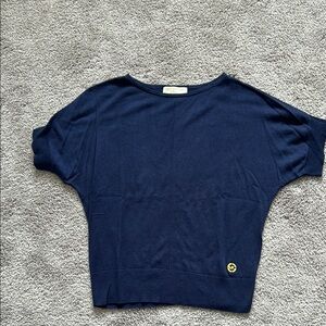 Michael Kors Navy Blue Top